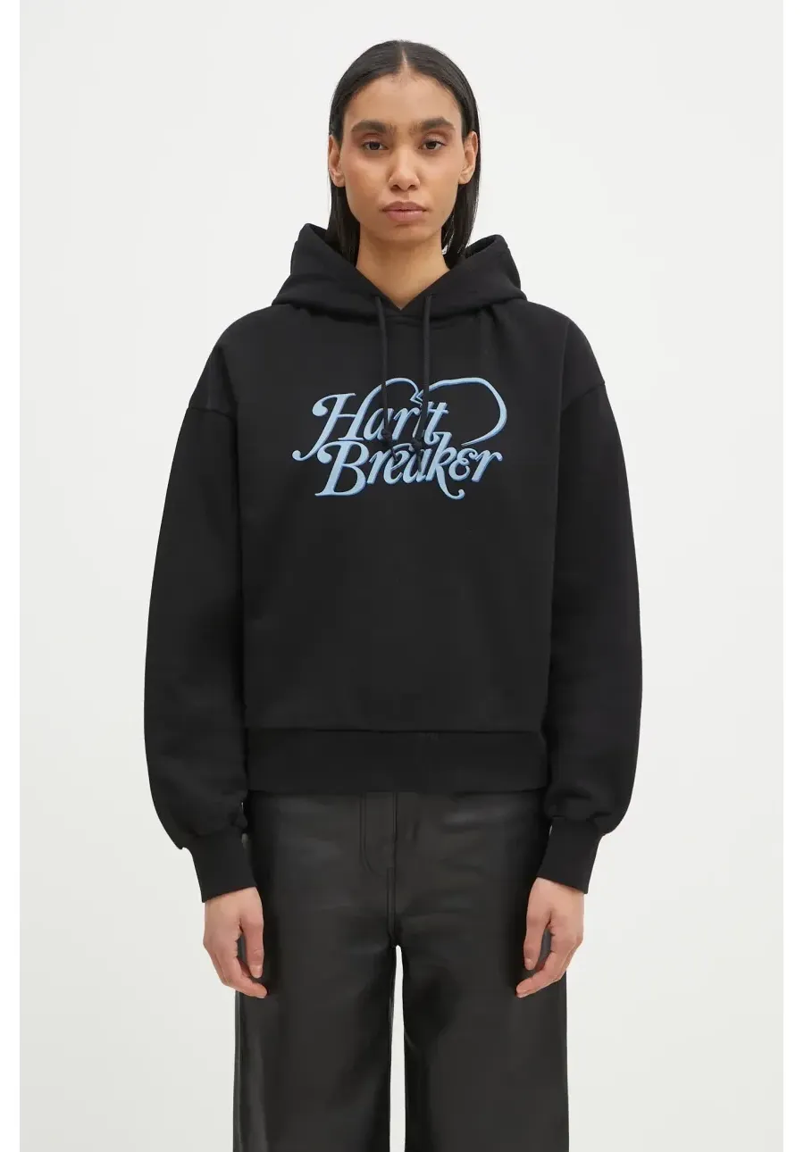 obrazek 1 Carhartt WIP bluza Hooded Harttbreaker Sweat damska kolor czarny z kapturem z nadrukiem I034418.89XX
