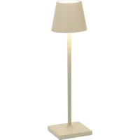 Zdjęcie Ładna beżowa lampa stołowa Poldina Micro