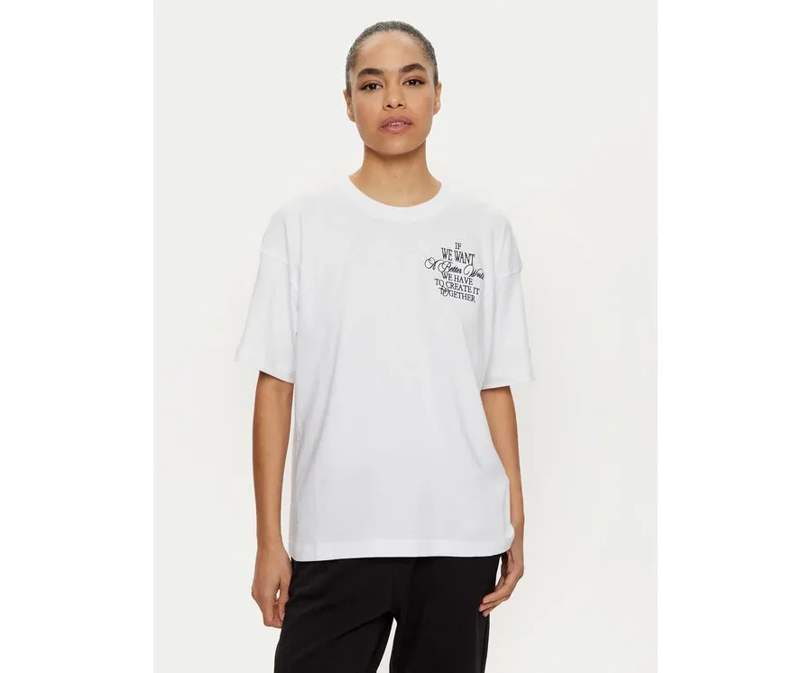 obrazek 1 Champion T-Shirt 117473 Biały Loose Fit