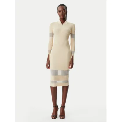 Zdjęcie Patrizia Pepe Sukienka dzianinowa 8A1420/K078-B814 Beżowy Slim Fit