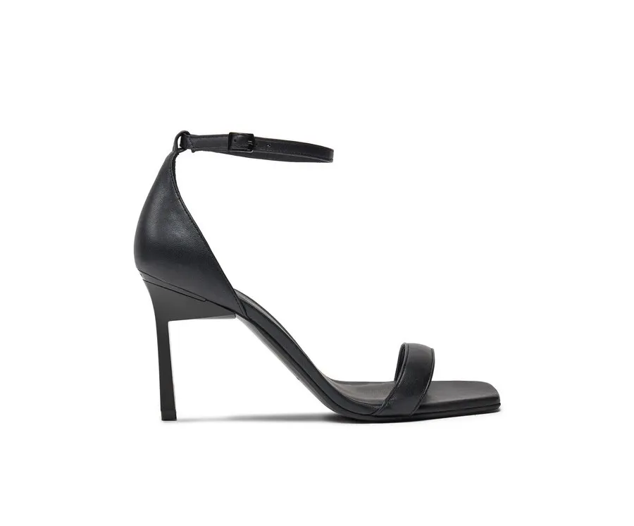 obrazek 1 Calvin Klein Sandały Heel Sandal 90 Pearl Lth HW0HW02066 Czarny