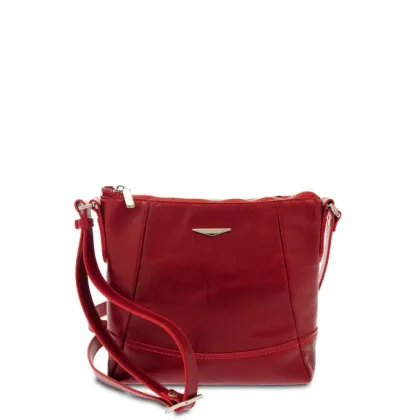 Zdjęcie Czerwona włoska torebka na ramię - Giudi