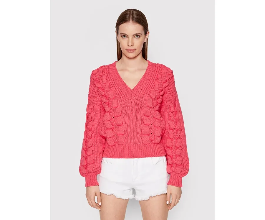 obrazek 1 IRO Sweter Arwy AQ240 Różowy Relaxed Fit