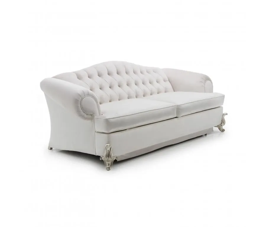 obrazek 1 Biała niezwykle elegancka sofa z funkcją spania - Sevensedie
