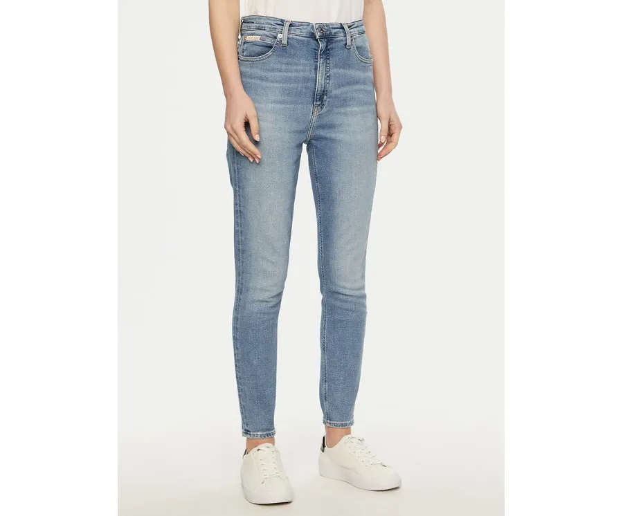 obrazek 1 Calvin Klein Jeans Jeansy J20J224486 Błękitny Super Skinny Fit