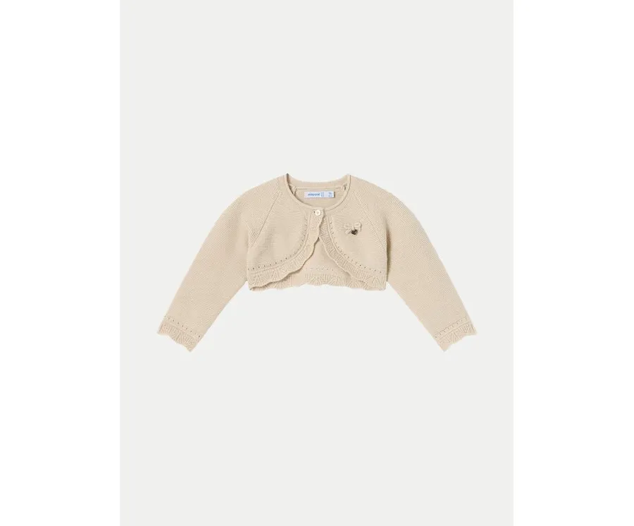 obrazek 1 Mayoral Bolerko 308 Beżowy Regular Fit