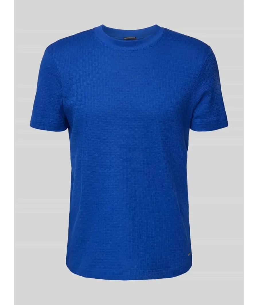 obrazek 1 T-shirt z prążkowanym, okrągłym dekoltem model ‘Brandon’