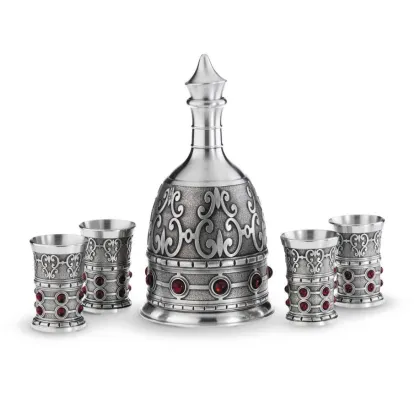 Zdjęcie Ekskluzywny zestaw do wódki - karafka + 4 kieliszki na prezent