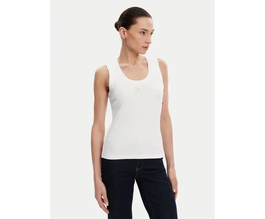 obrazek 1 Fracomina Top FP25ST2001J40101 Biały Slim Fit