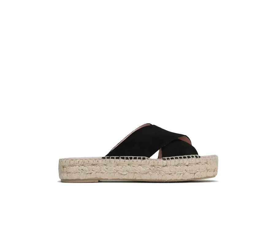 obrazek 1 Manebi Espadryle Double Sole X Bands Sandals K 1.0 DX Czarny