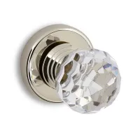 Picture Luxurious Diamante door knob in brass and crystal
