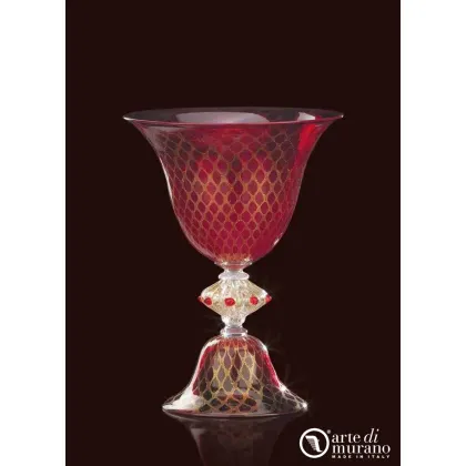 Zdjęcie Klasyczny wazon z czerwonego złota w Vetro szkło Murano