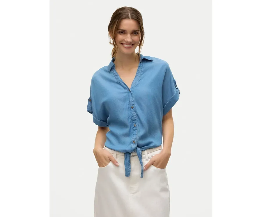 obrazek 1 Vero Moda Koszula Fleur 10326059 Niebieski Regular Fit
