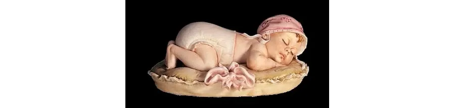 obrazek 1 Dziewczynka śpiąca na poduszce - włoska porcelanowa figurka