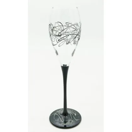Zdjęcie Ręcznie wykonany komplet kieliszków do szampana - 6x220 ml