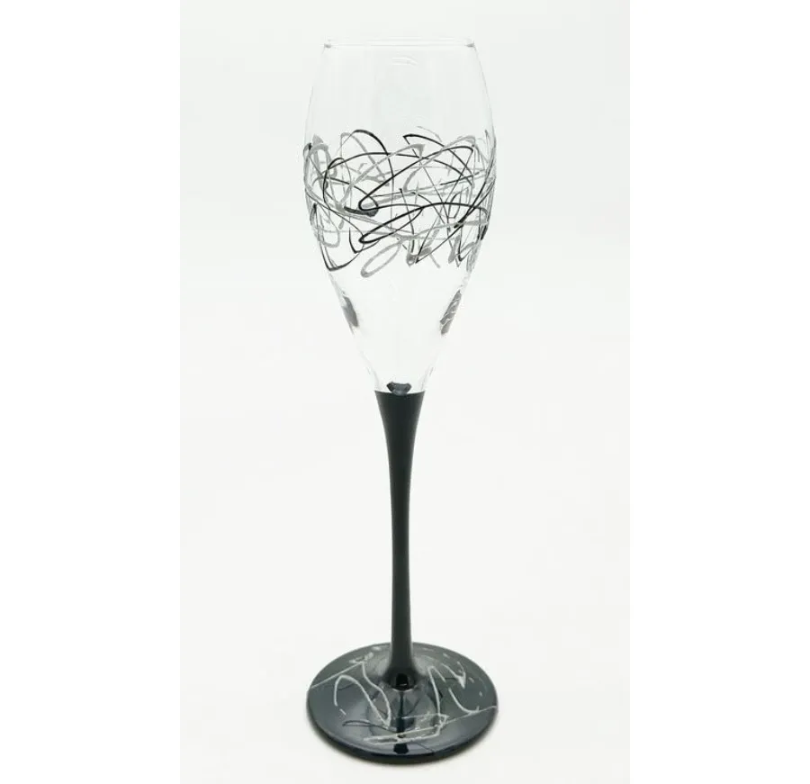 obrazek 1 Ręcznie wykonany komplet kieliszków do szampana - 6x220 ml