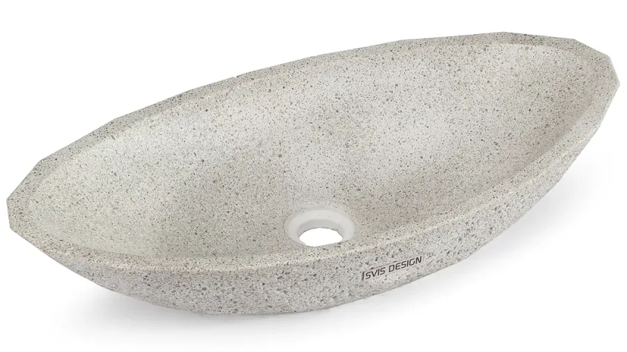 obrazek 2 Elegancka umywalka 60 cm DIAMOND HARDCORE – naturalny, bez dekoru, bez lakieru