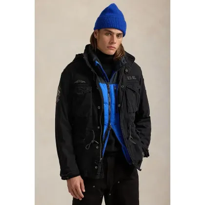 Zdjęcie Polo Ralph Lauren kurtka bawełniana kolor czarny przejściowa 710955784