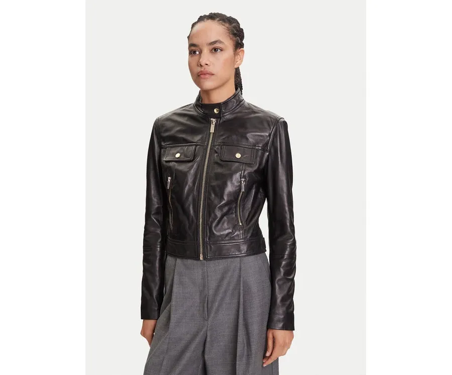 obrazek 1 Marciano Guess Kurtka skórzana 5YGL09 7345A Czarny Regular Fit