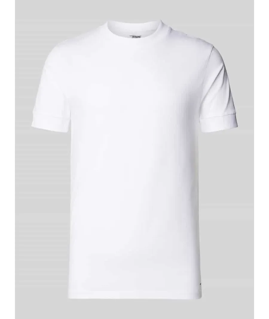 obrazek 1 T-shirt z prążkowanym, okrągłym dekoltem model ‘ANTON’