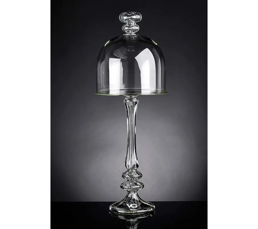picture 1 Glass plateau on a long leg with shade - Luxury Products