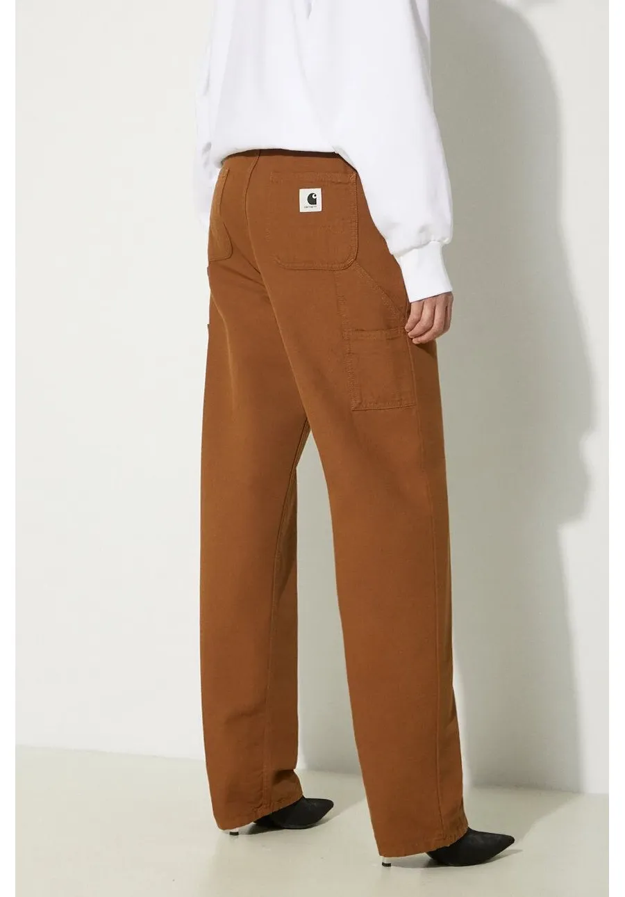 obrazek 1 Carhartt WIP spodnie bawełniane Pierce Pant Straight kolor brązowy proste medium waist I032966.HZ02