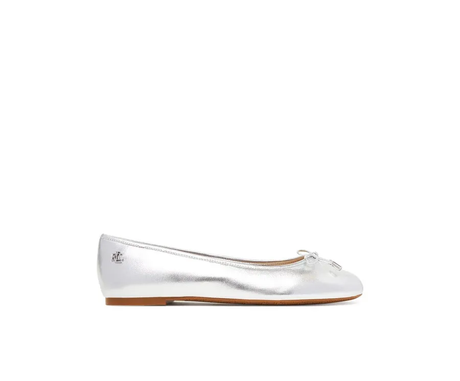 obrazek 1 LAUREN RALPH LAUREN Baleriny Jayna 802978836001 Srebrny