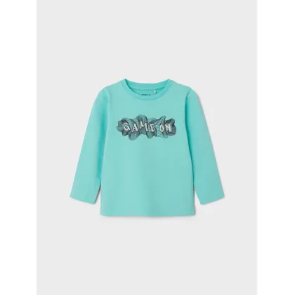 Zdjęcie NAME IT Bluzka Buggur 13226400 Turkusowy Regular Fit