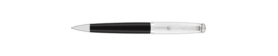 obrazek 2 Memoria Pinstripe Black Resin Ballpoint Pen Montegrappa