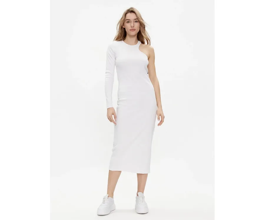 obrazek 1 Replay Sukienka dzianinowa W9074.000.23587 Biały Slim Fit REPLAY