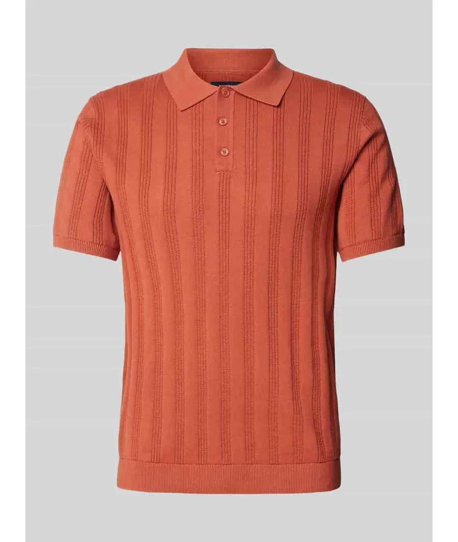 obrazek 1 Koszulka polo o kroju regular fit z fakturowanym wzorem