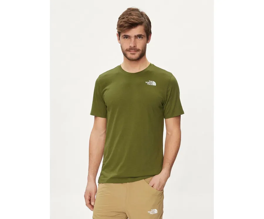 obrazek 1 The North Face T-Shirt Foundation Mountain Lines NF0A8830 Zielony Regular Fit