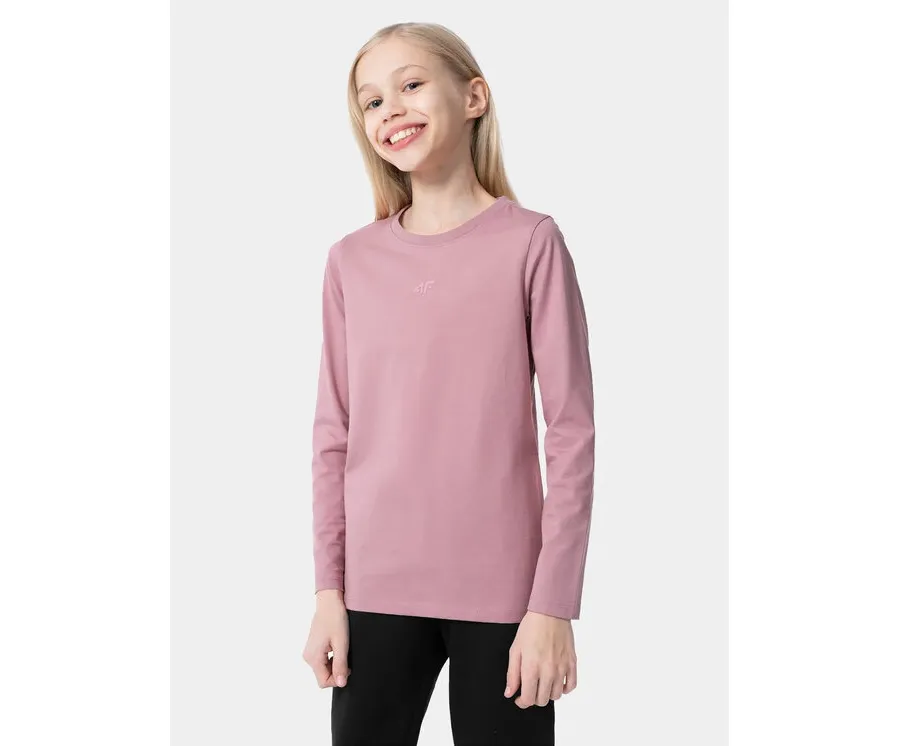 obrazek 1 4F Bluzka 4FJAW23TLONF141 Różowy Regular Fit