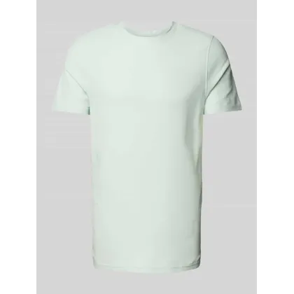 Zdjęcie T-shirt z prążkowanym okrągłym dekoltem