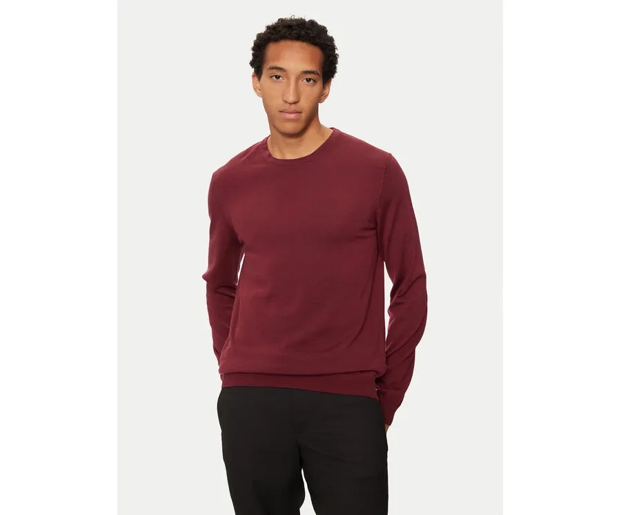 obrazek 1 Hugo Sweter San Cedric-M1 50476832 Czerwony Regular Fit HUGO