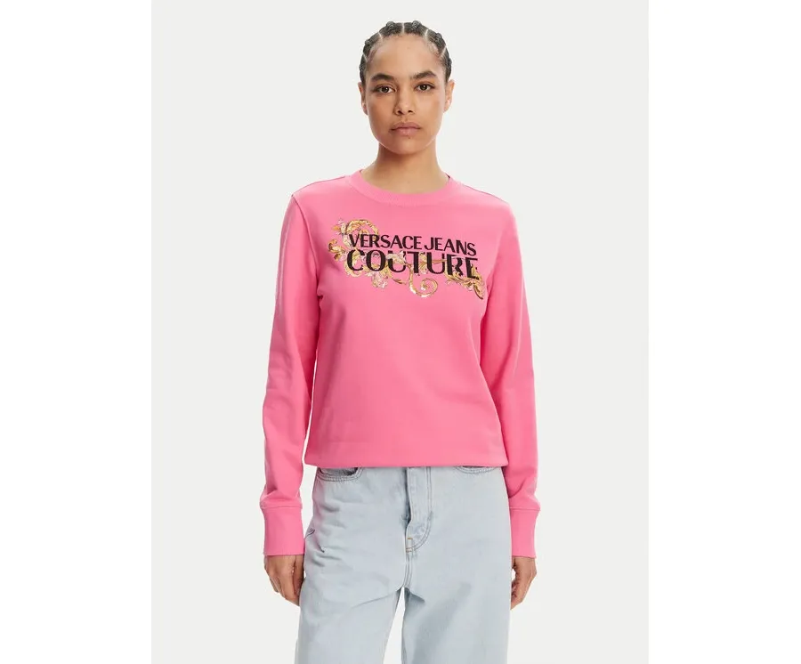 obrazek 1 Versace Jeans Couture Bluza 78HAIC06 Różowy Regular Fit