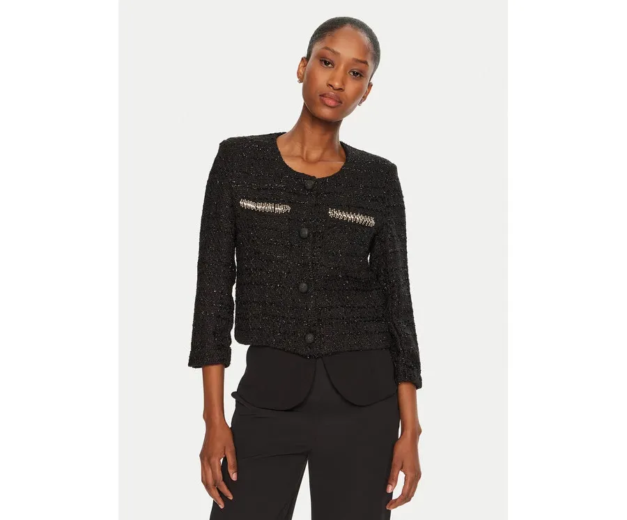 obrazek 1 Rinascimento Kardigan CFC0019573002 Czarny Regular Fit