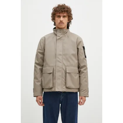 Zdjęcie Rains kurtka Glacial Jacket 1527 kolor brązowy przejściowa 1527.TAUPE