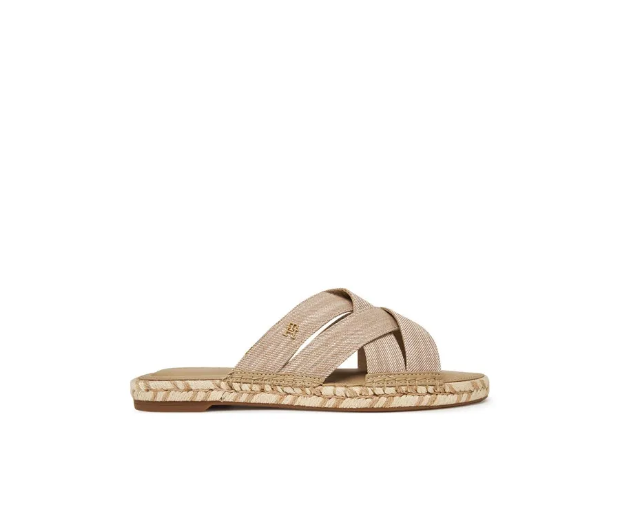 obrazek 1 Tommy Hilfiger Espadryle Chambray Espadrille Mule FW0FW08501 Beżowy