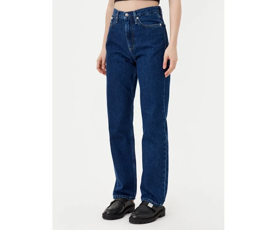 obrazek 1 Calvin Klein Jeans Jeansy J20J224504 Granatowy Straight Fit