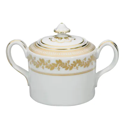 Zdjęcie Stylowa porcelanowa cukiernica z kolekcji Anna inspirowanej motywami roślinnymi - Vista Alegre