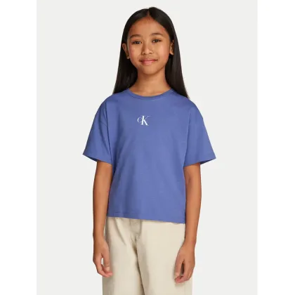 Zdjęcie Calvin Klein Jeans T-Shirt Logo IG0IG02136 Niebieski Boxy Fit