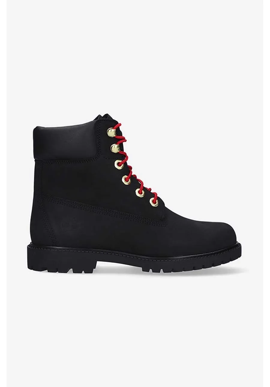 obrazek 1 Timberland workery zamszowe Heritage 6 In Waterproof kolor czarny na płaskim obcasie A2G53-BLACK