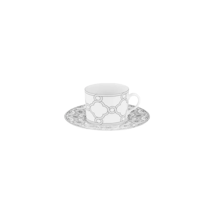 obrazek 1 Wyjątkowa filiżanka do herbaty ze spodecziem wykonana z portugalskiej porcelany z kolekcji Dynasty - Porcel
