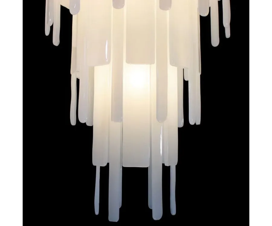 obrazek 6 Zjawiskowa włoska szklana lampa sufitowa - szkło murano wykonane ręcznie