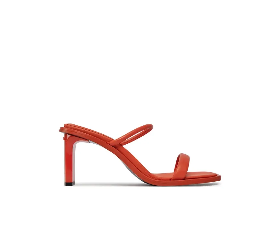 obrazek 1 Calvin Klein Klapki Padded Curved Stil Slide 70 HW0HW01992 Czerwony