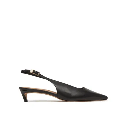 Zdjęcie Tommy Hilfiger Sandały Squared Toe Kitten Slingback FW0FW08711 Czarny