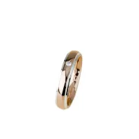 Picture Classic gold wedding ring with a diamond from an Italian manufacturer