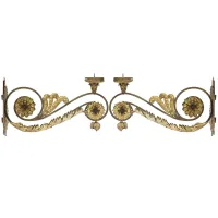 Zdjęcie Antyczne ręcznie wykonane kinkiety ze świecznikiem z XVIII wieku