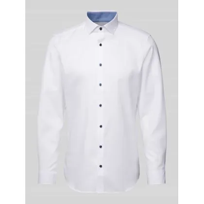Zdjęcie Koszula biznesowa o kroju slim fit z jednolitą fakturą